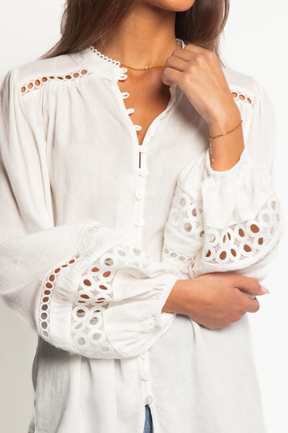 Hani Blouse White