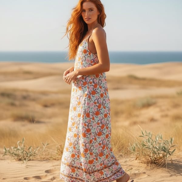 Floral Boho Maxi Sundress