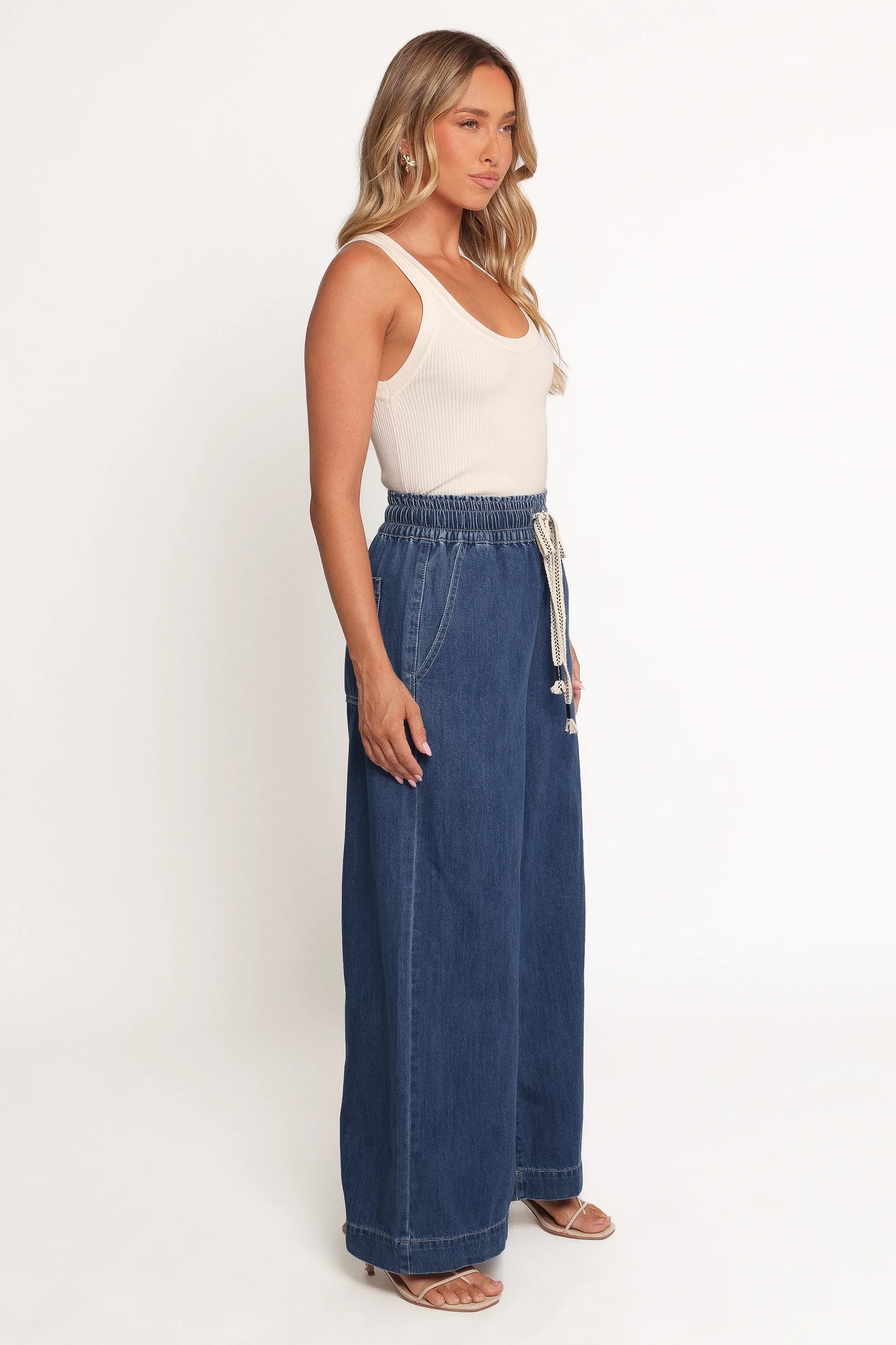 Jenni Wide Leg Pant Denim