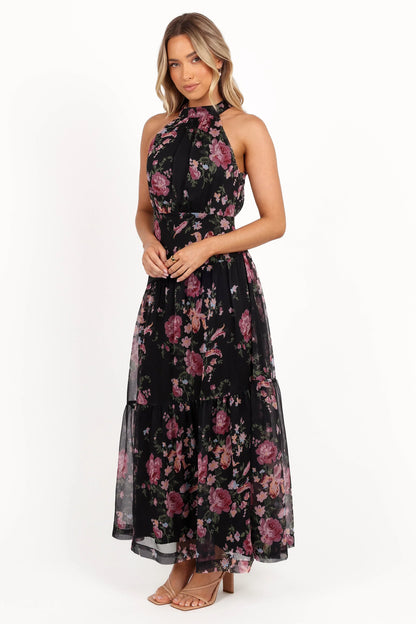 Eden Maxi Dress Black Floral