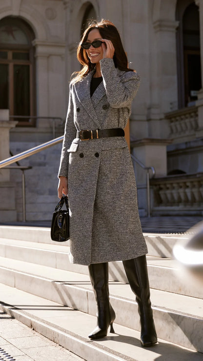 Jayla Longline Coat Grey