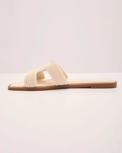 Albah Crochet H Strap Sandals