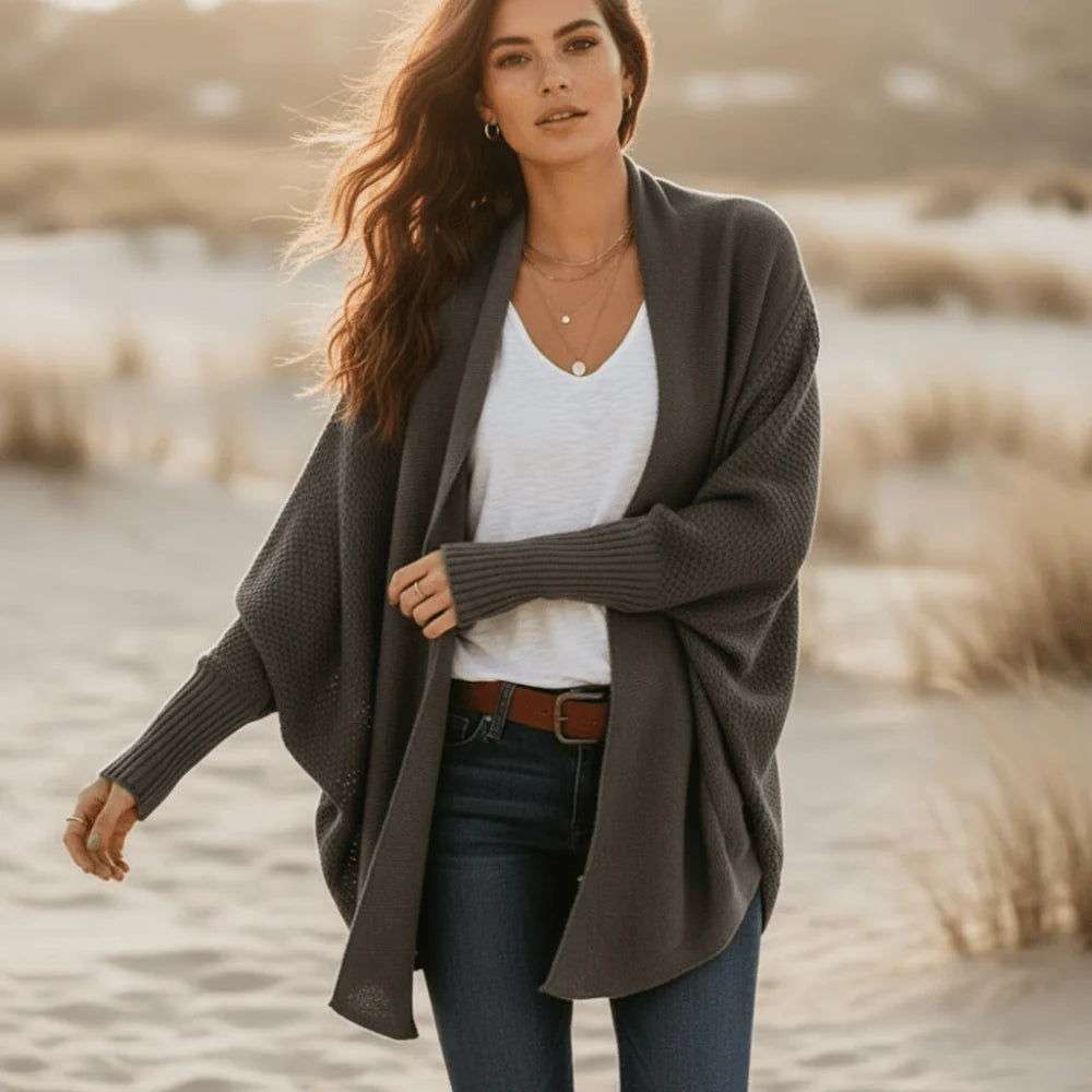 Oversized Batwing Knit Cardigan