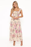 Belle Maxi Dress Yellow Floral