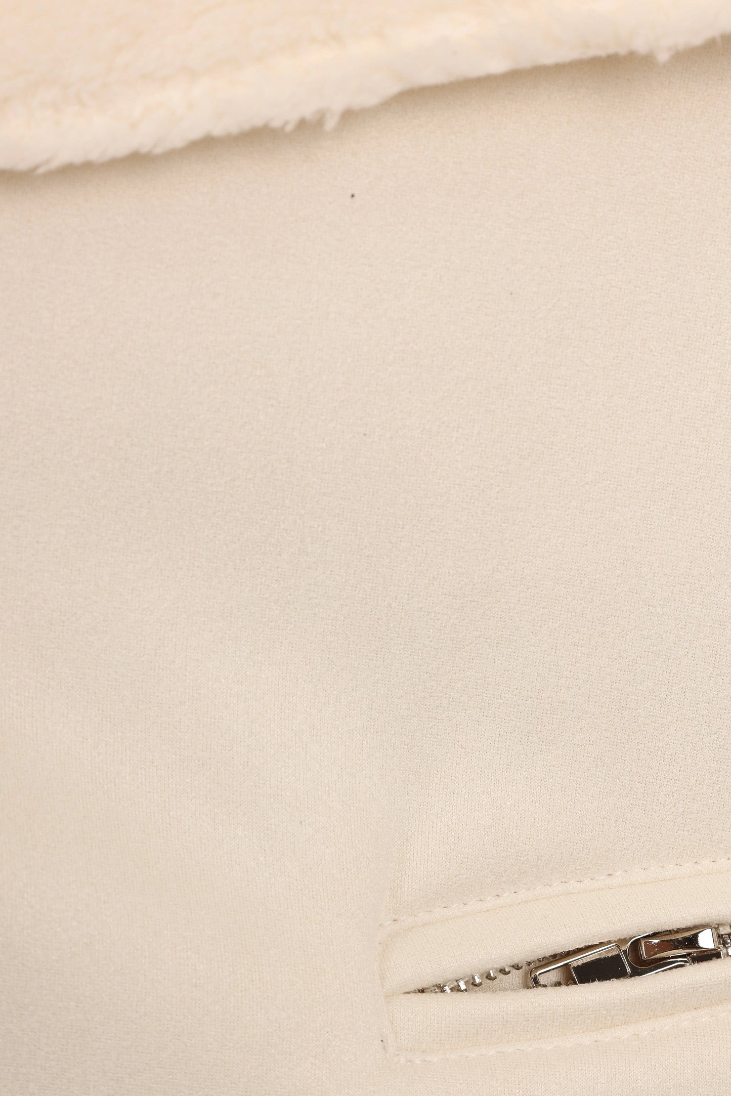 Lopez Faux Sherling Jacket Cream