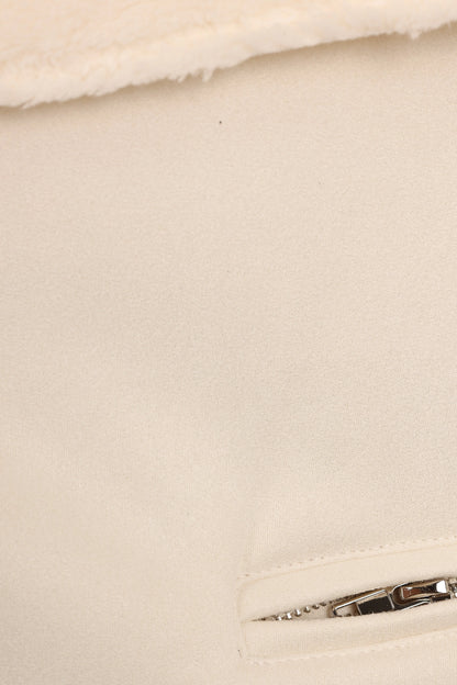 Lopez Faux Sherling Jacket Cream