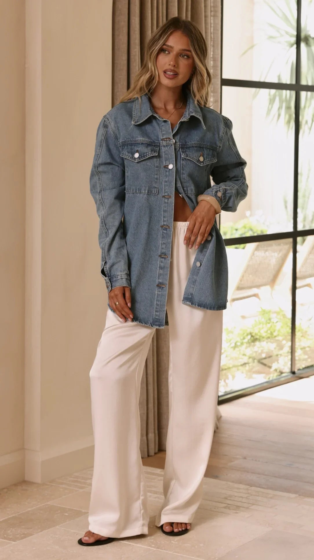 Yvella Denim Jacket Mid Blue