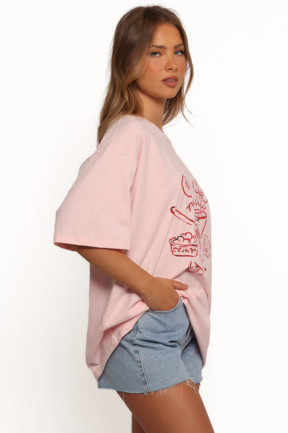 Loa Graphic Tee Pink Red