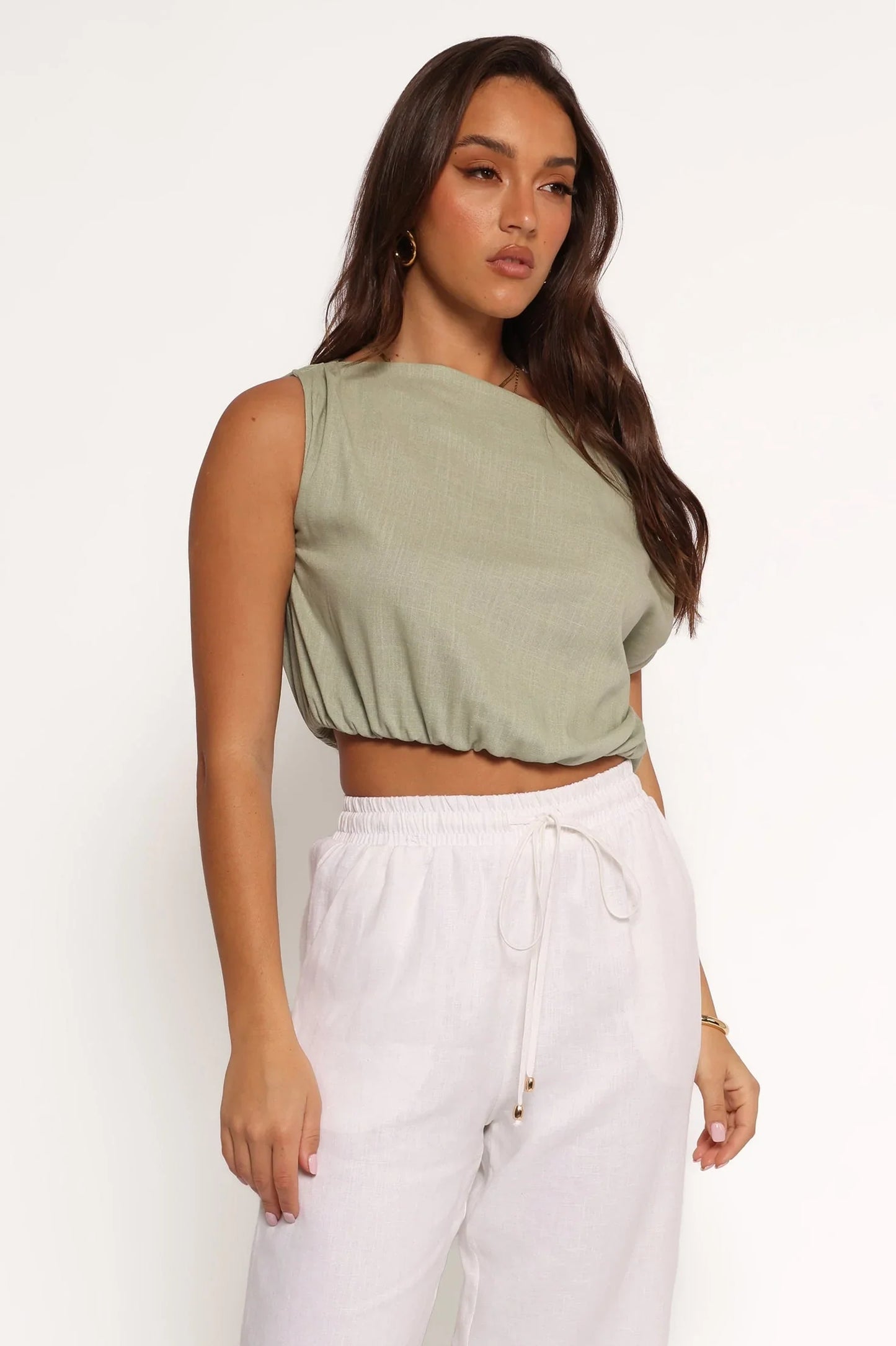 Zara Top Sage Green