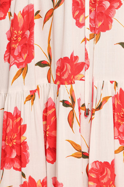 Kelda Dress Red Floral