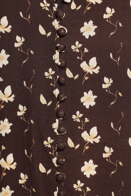 Marni Top Brown Ditsy