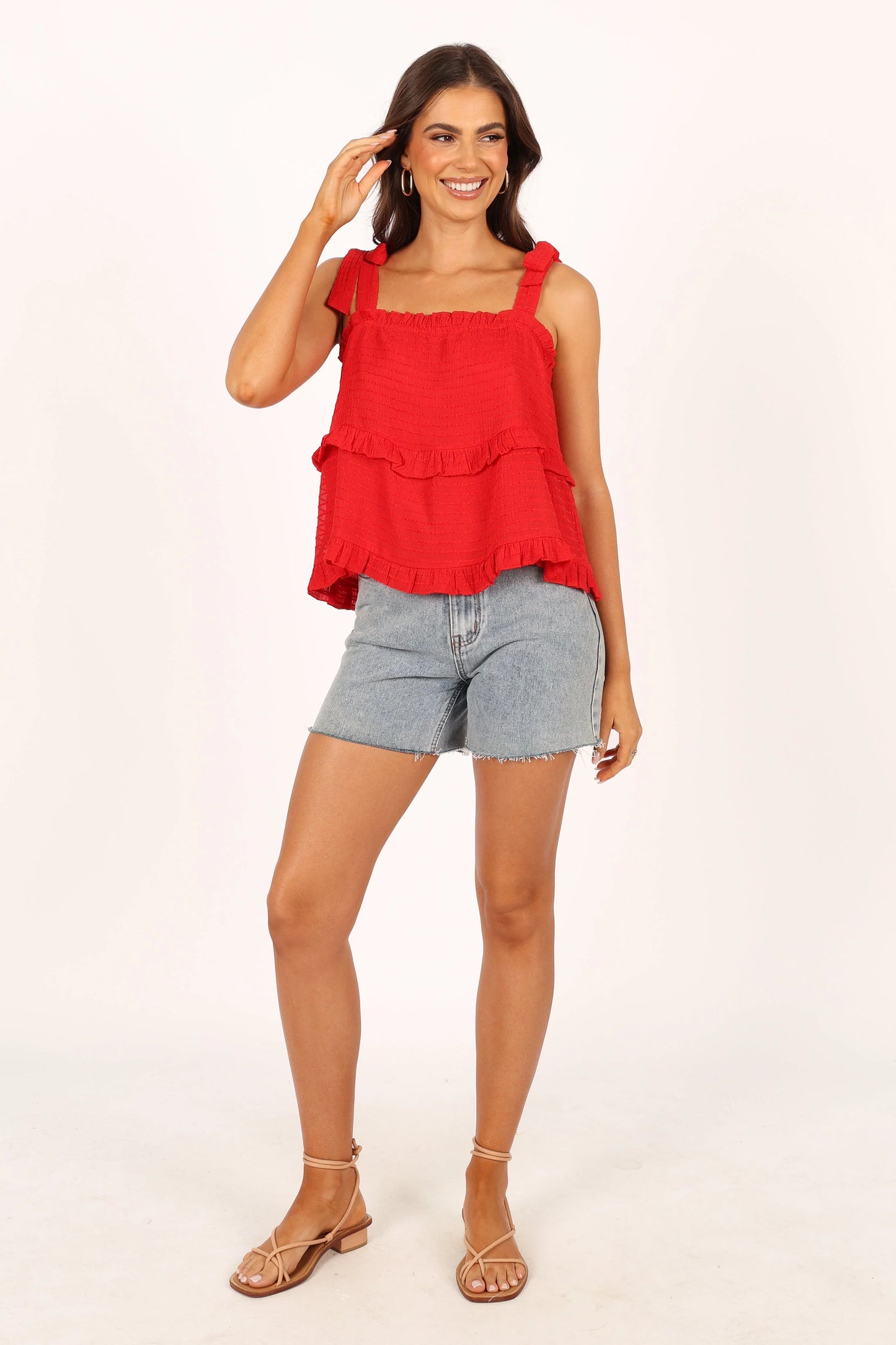 Avery Tiered Top Red