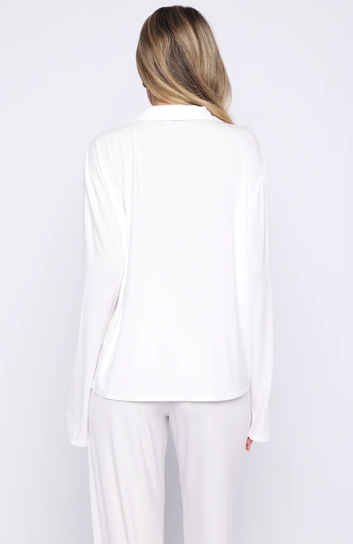 Bridal Party Long Sleeve Pyjama Set Off White