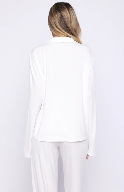 Bridal Party Long Sleeve Pyjama Set Off White