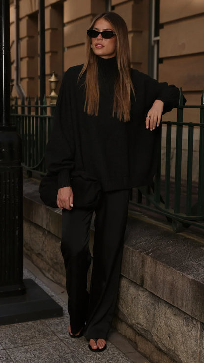 Imogen Button Pants Black