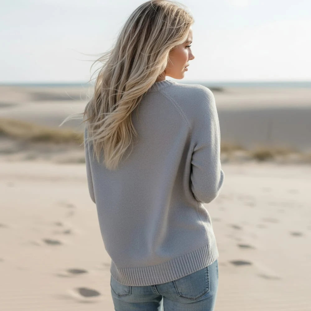 Heart Patchwork Knit Pullover Sweater