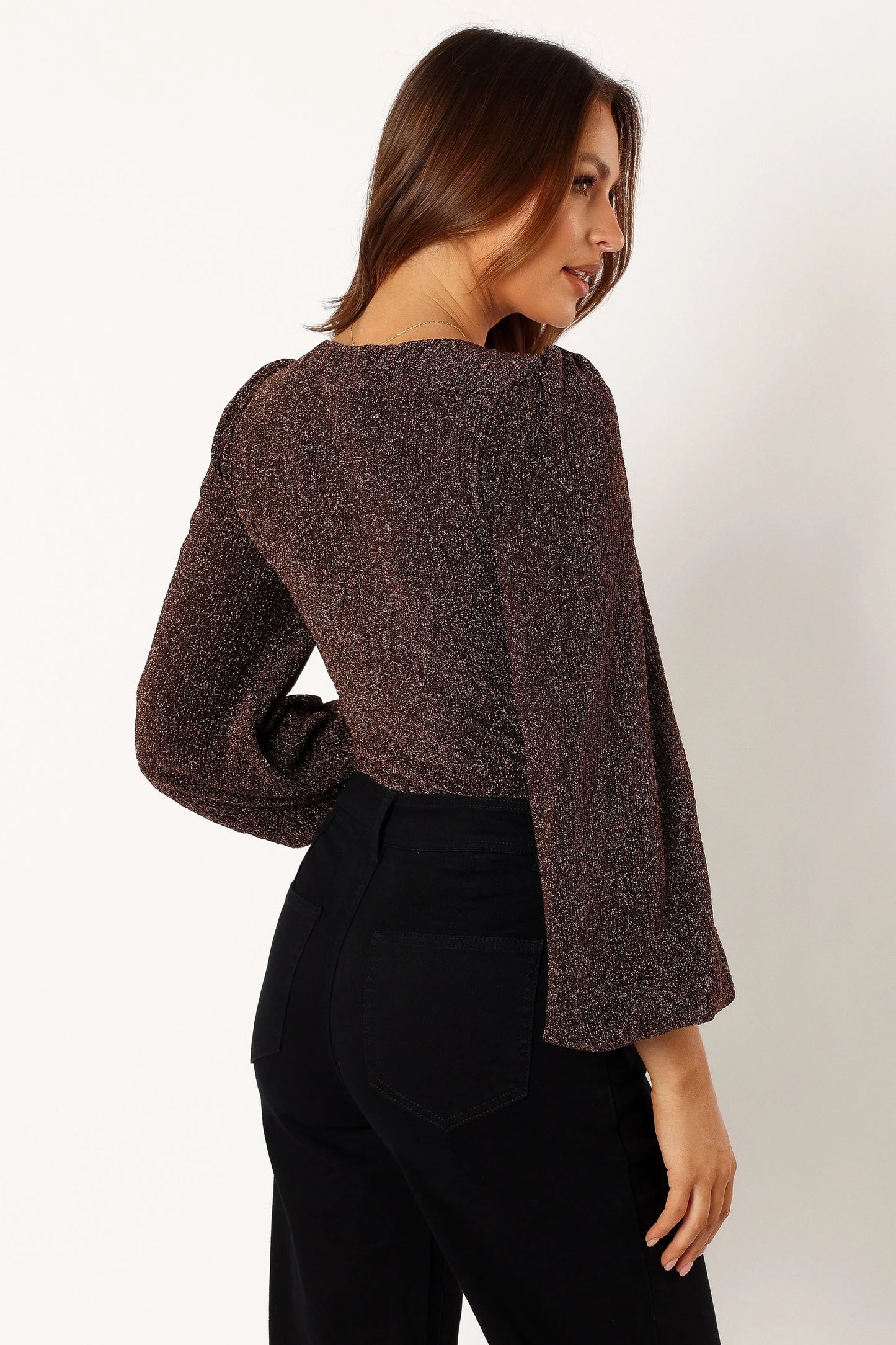 Wander Long Sleeve Bodysuit Bronze
