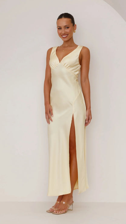 Taylor Maxi Dress Lemon