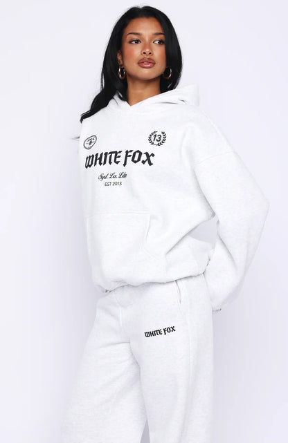 Vibe Too High Oversized Hoodie Grey Marle