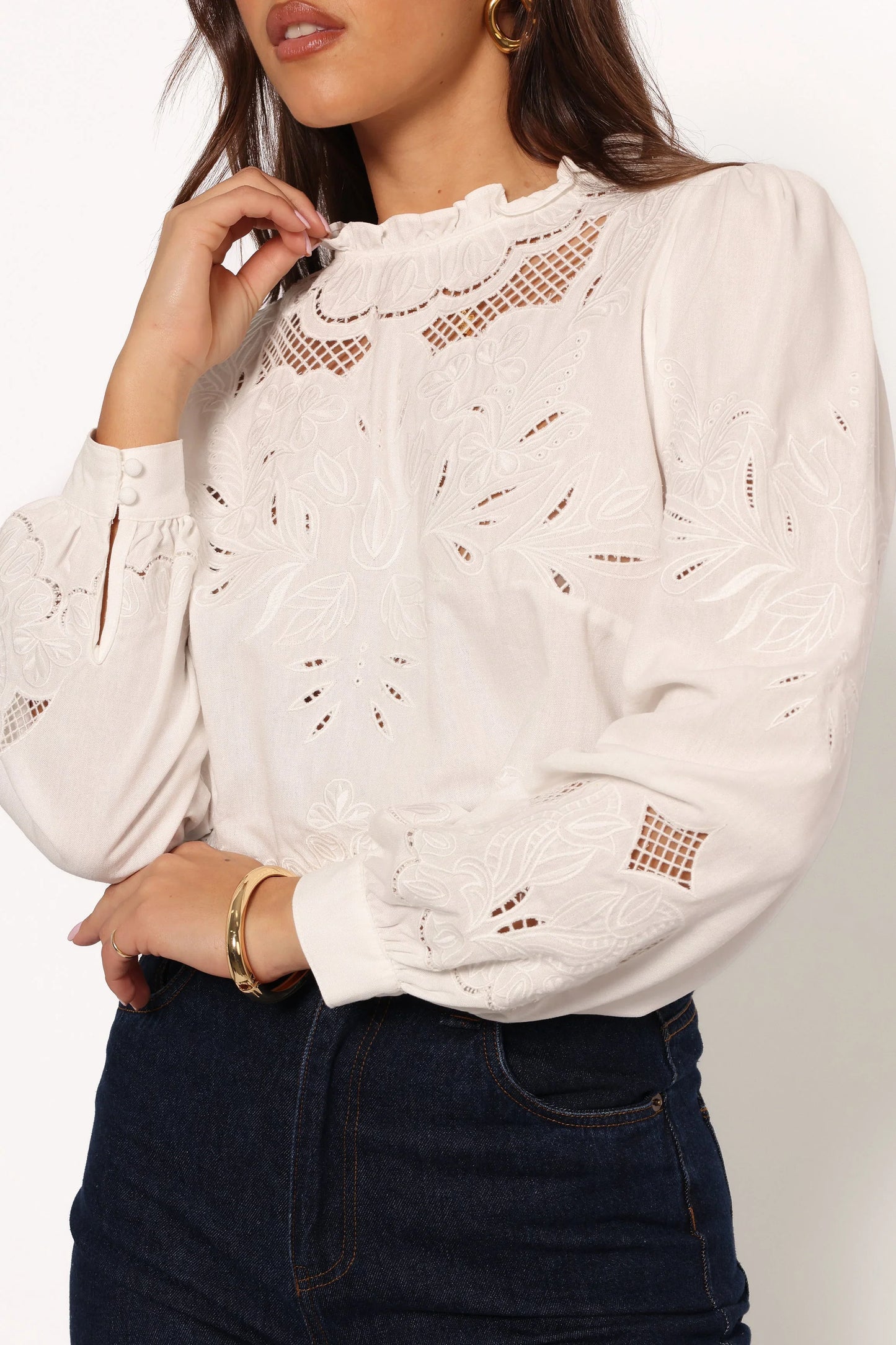 Sallie Top White