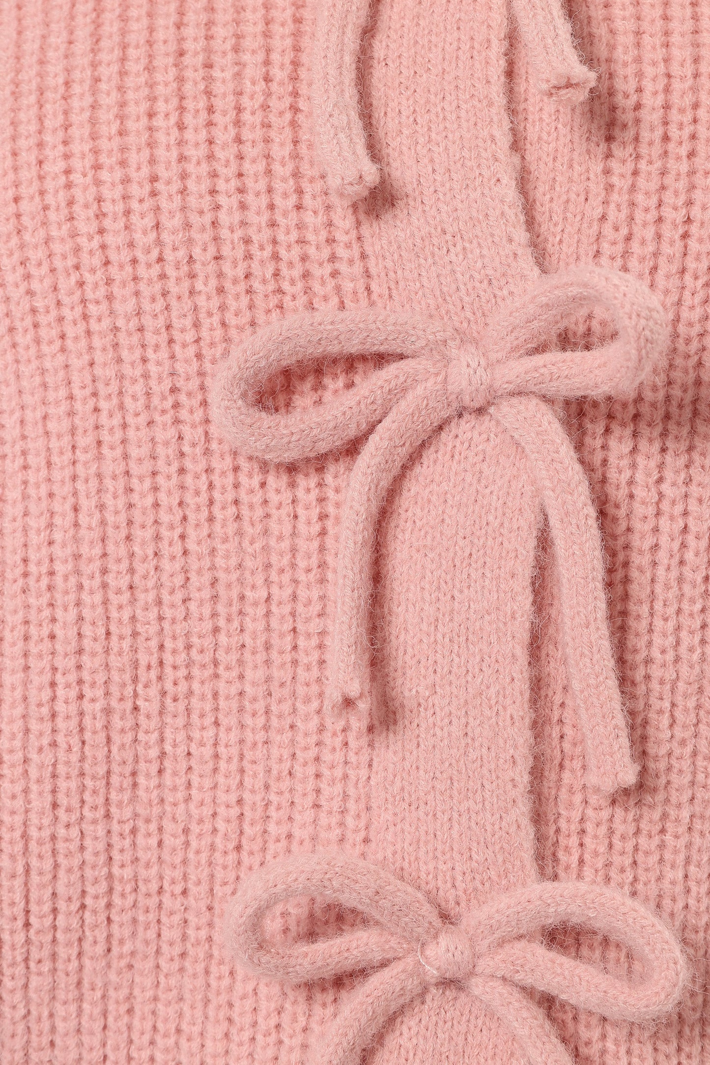Wilde Bow Front Cardigan Blush