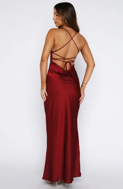Its Not The Same Maxi Dress Burgundy