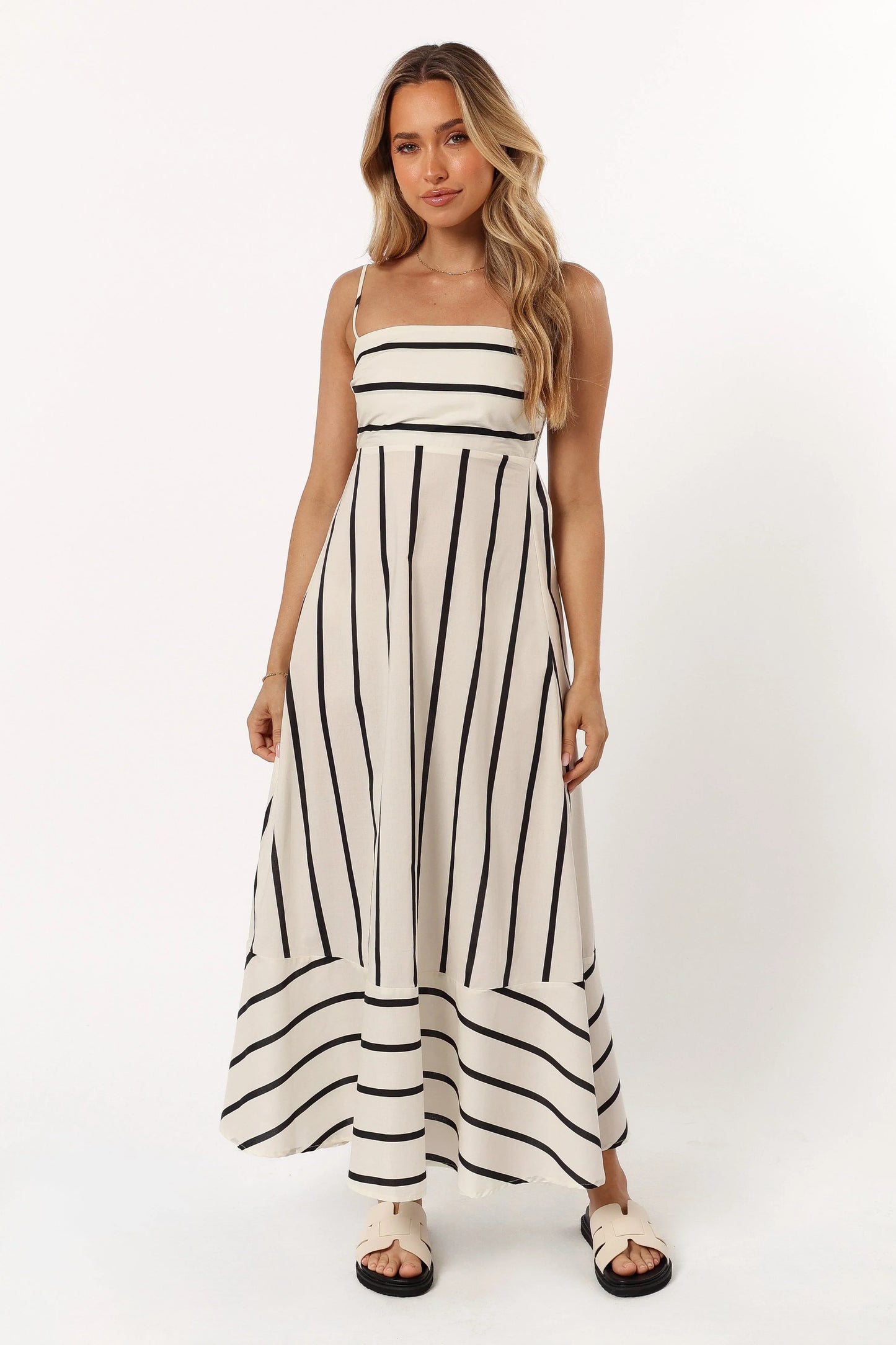 Shantelle Midi Dress Cream Stripe
