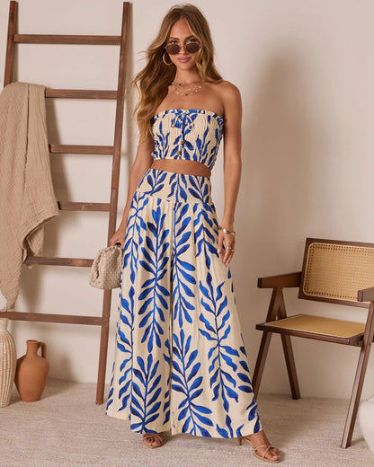 Reynah Tropical Wide Leg Pant