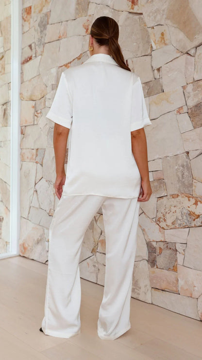 Imogen Button Shirt Cream
