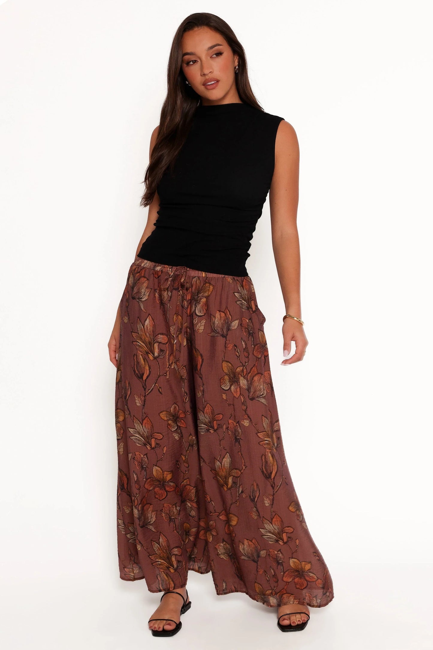 Larson Pant Brown Floral