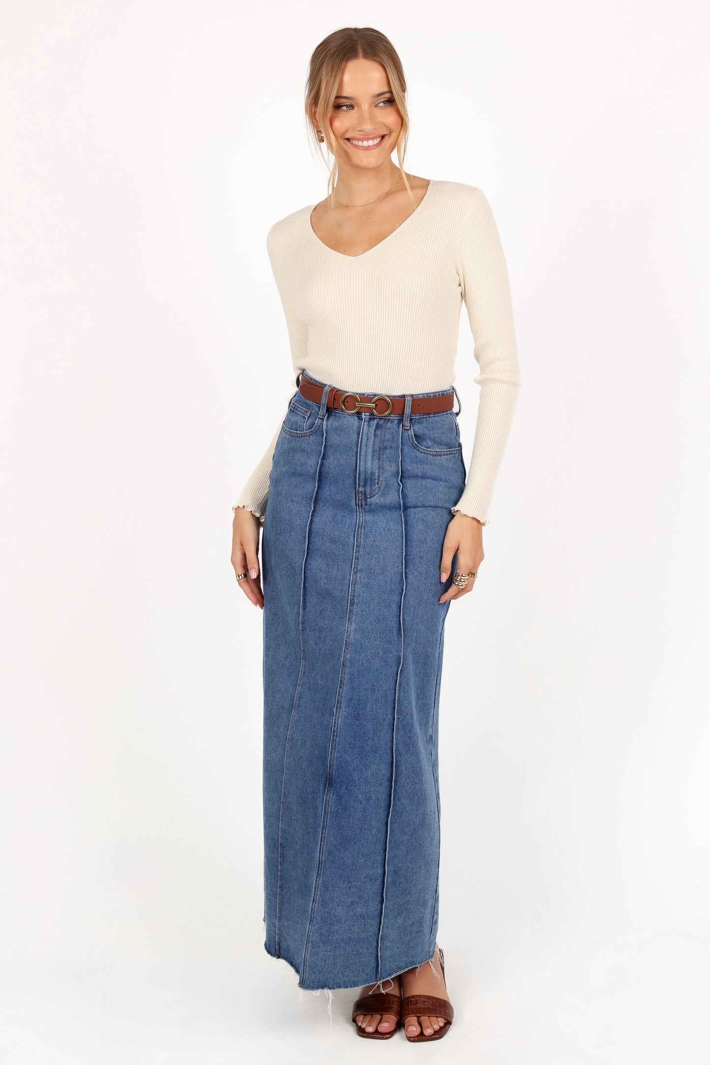Kirsten Knit Top Cream