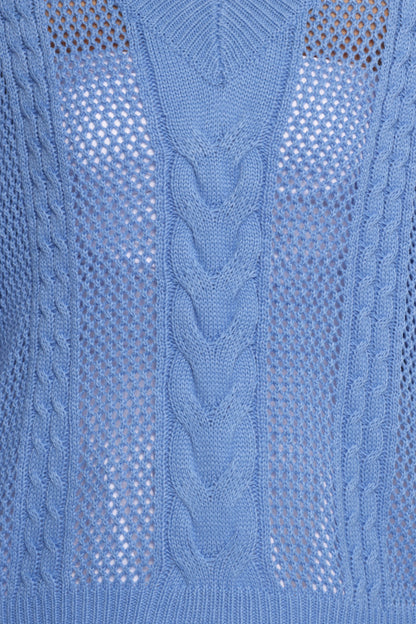 Janie Knit Sweater Blue
