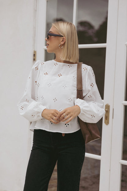 Aggie Blouse White