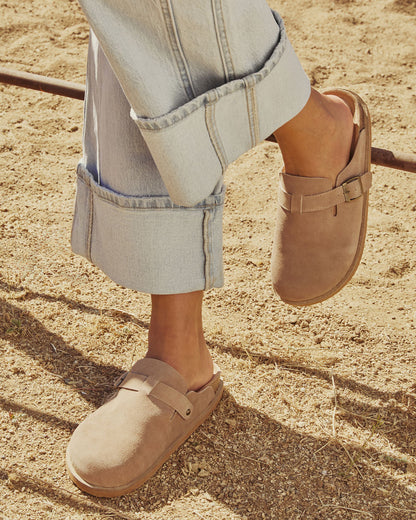 Estina Faux Suede Clogs