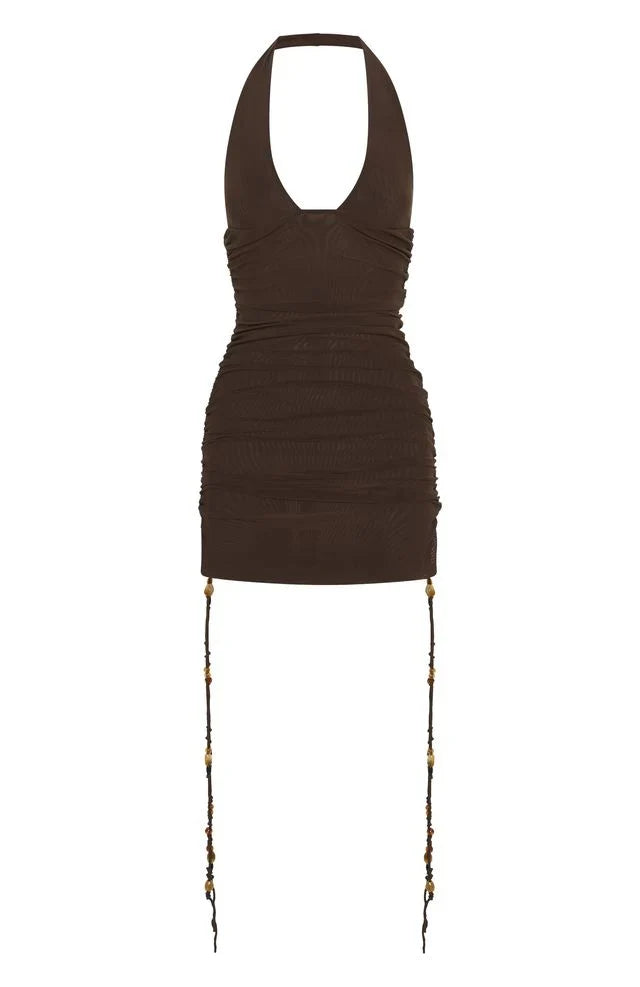 Hearts Desire Mini Dress Chocolate