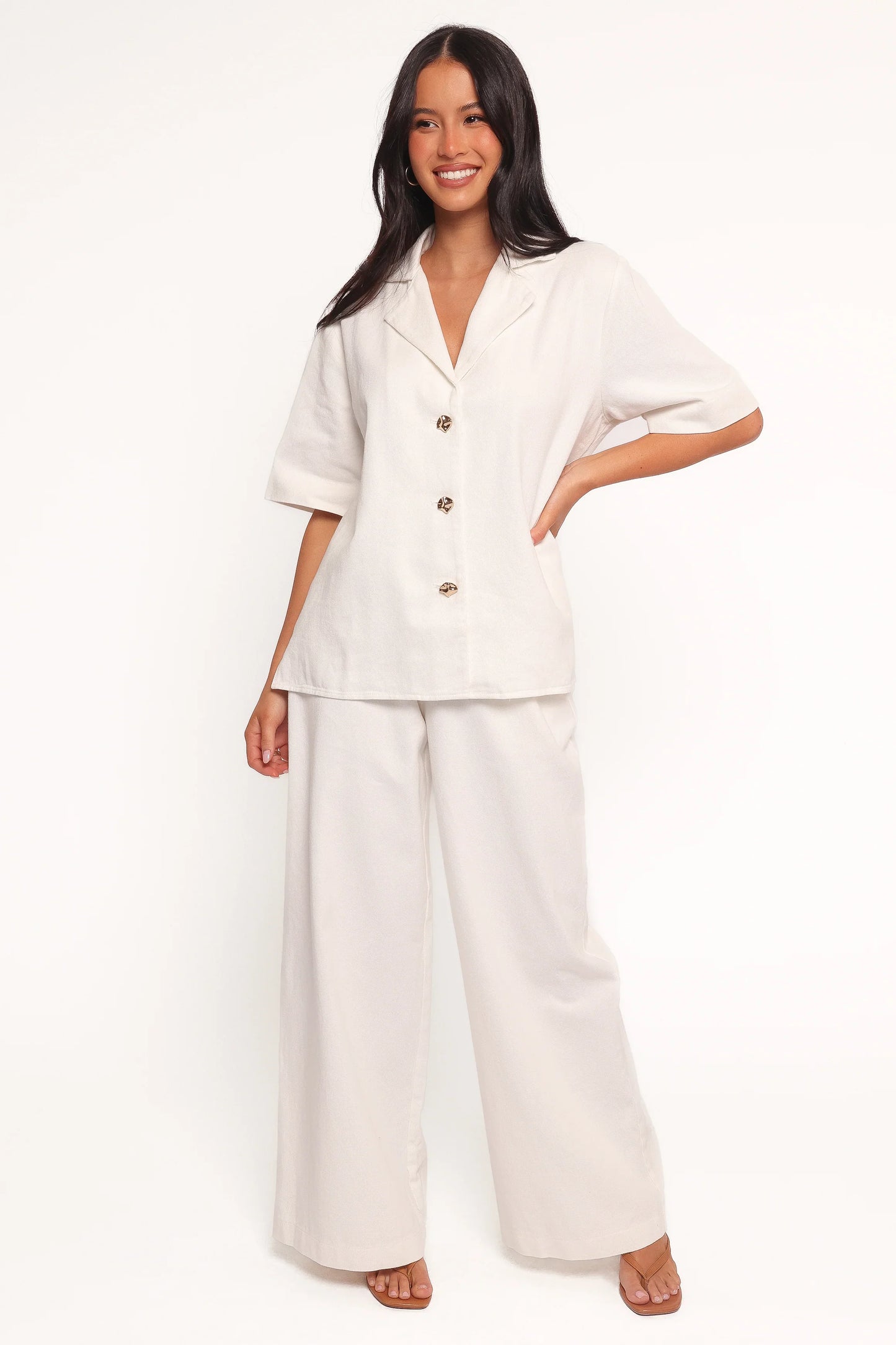 Odelia Denim Shirt Off White