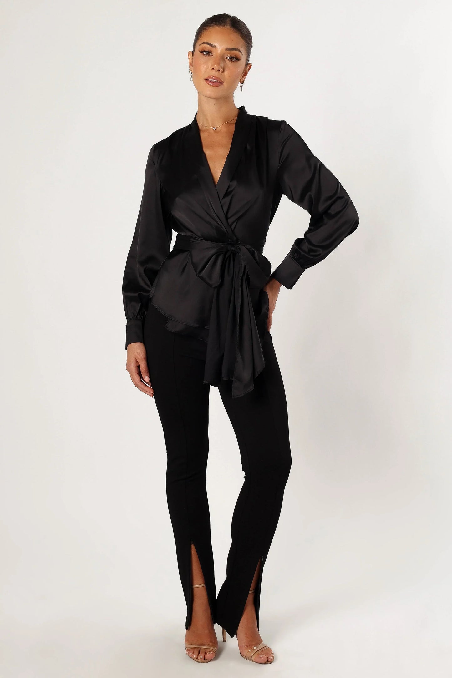 Aydin Wrap Top Black