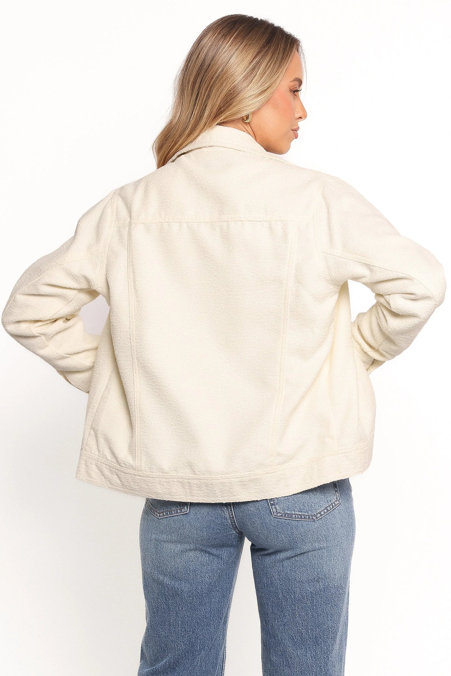 Sandy Boucle Jacket White