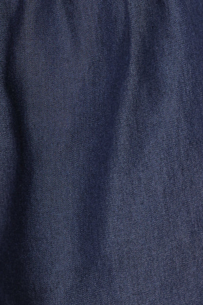 Aaliyah Chambray Shorts Dark Wash