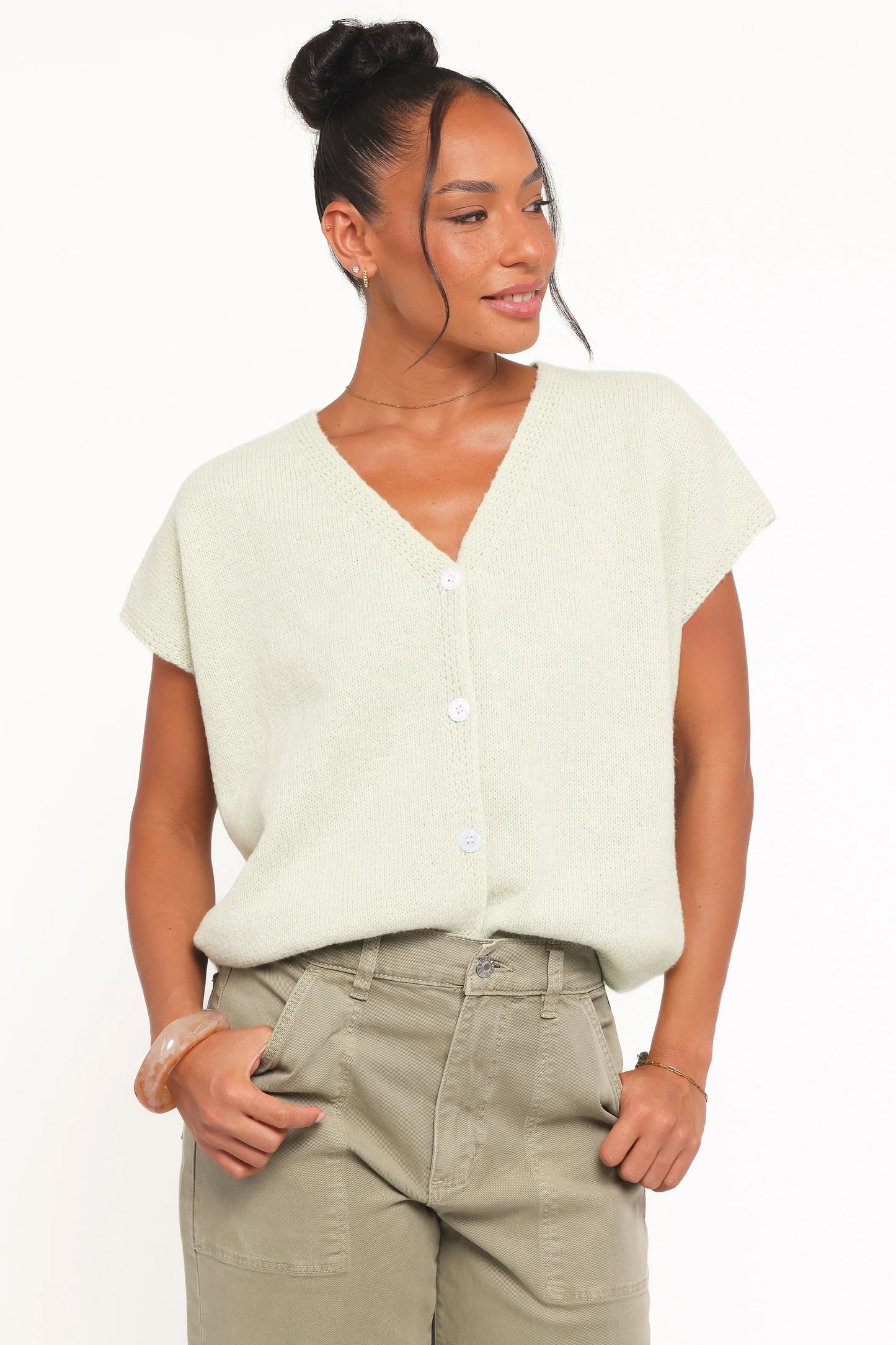 Mariana Knit Vest Sage