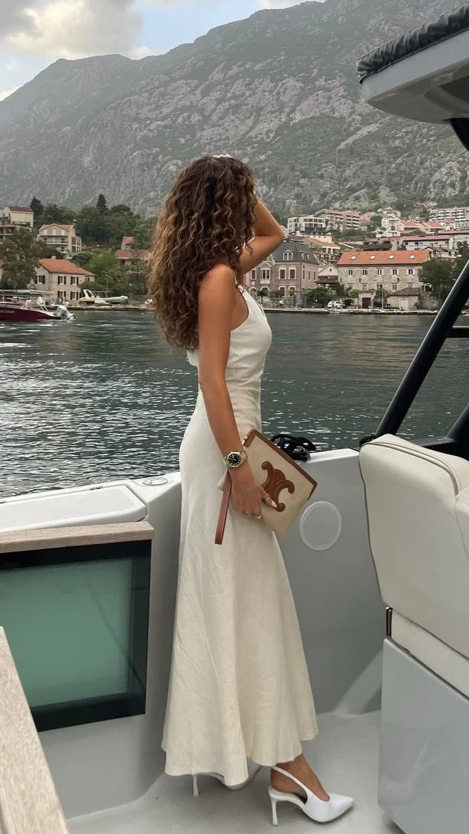Dae Maxi Dress White Natural