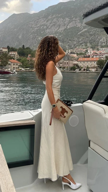 Dae Maxi Dress White Natural