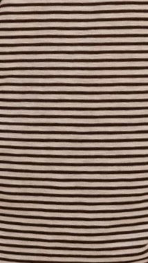 Zaina Stripe T Shirt and Micro Lace Shorts Chocolate White