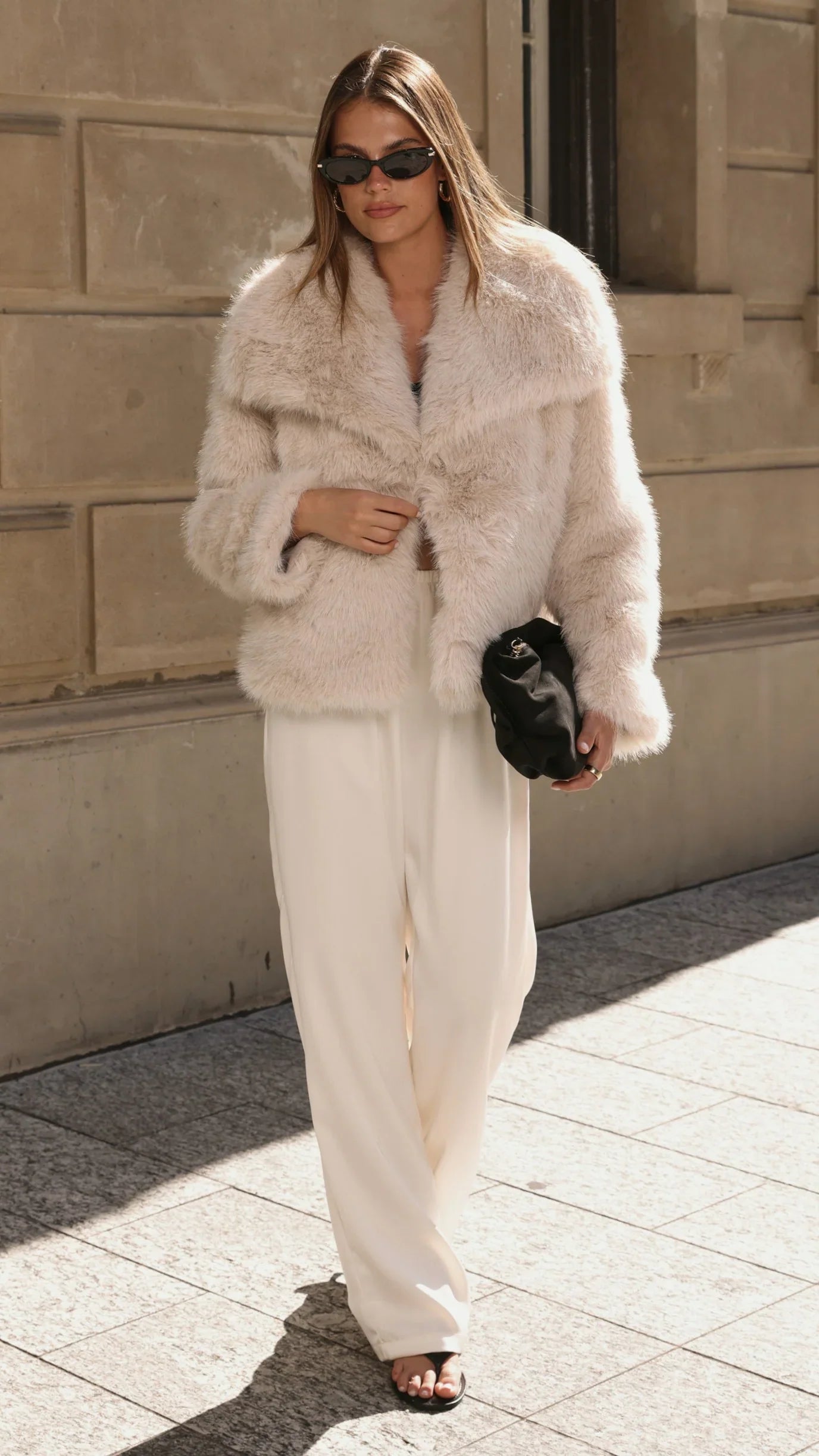 Imogen Button Pants Cream