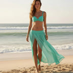 Maxi Swimsuit Cover Up Skirt with Side Slit