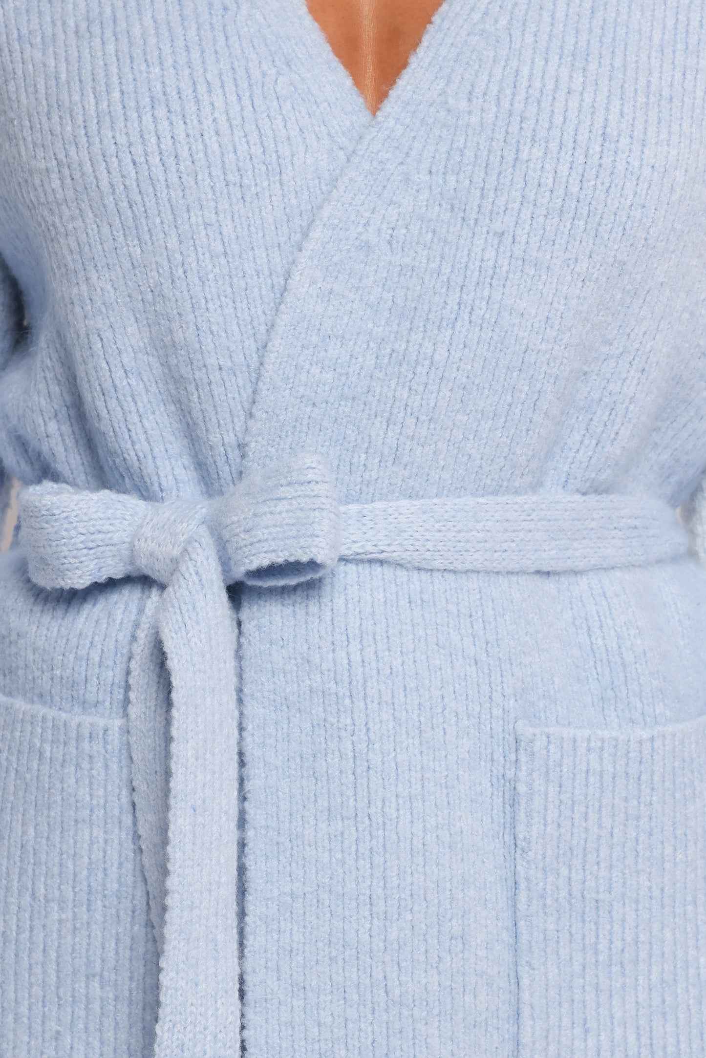 Mika Wrap Cardigan Blue