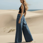 Boho Wide Leg Palazzo Jeans