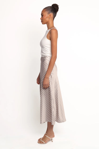 Corrina Midi Skirt Stripe