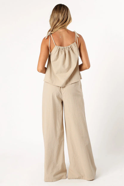 Savanna Striped Pants Apricot