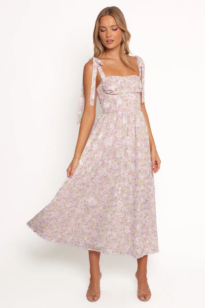 Hayden Maxi Dress Purple Floral